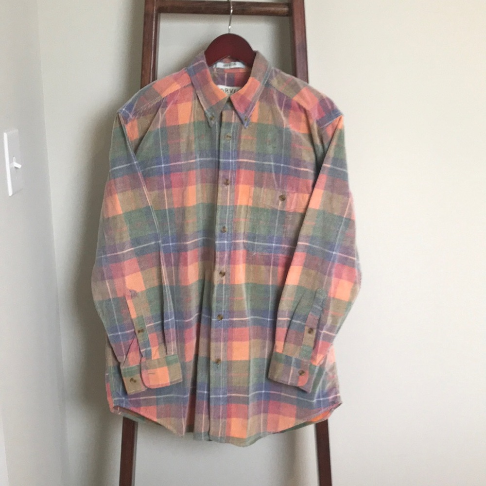 Orvis Mens Corduroy Button Down Shirt